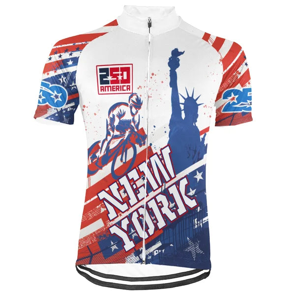 Customized New York-America 250th Anniversary Short Sleeve Cycling Jersey For Men And Women