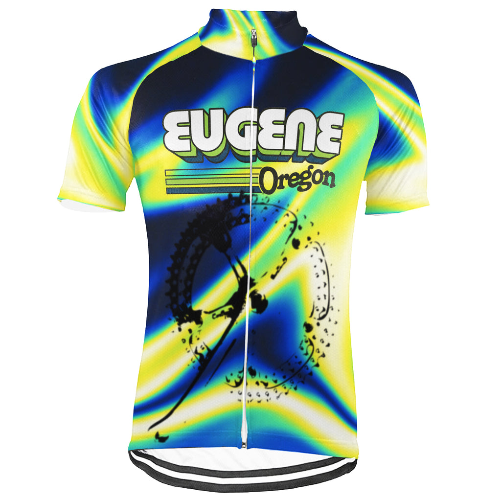 Customized Eugene - Oregon Short Sleeve Cycling Jersey For Men And Women