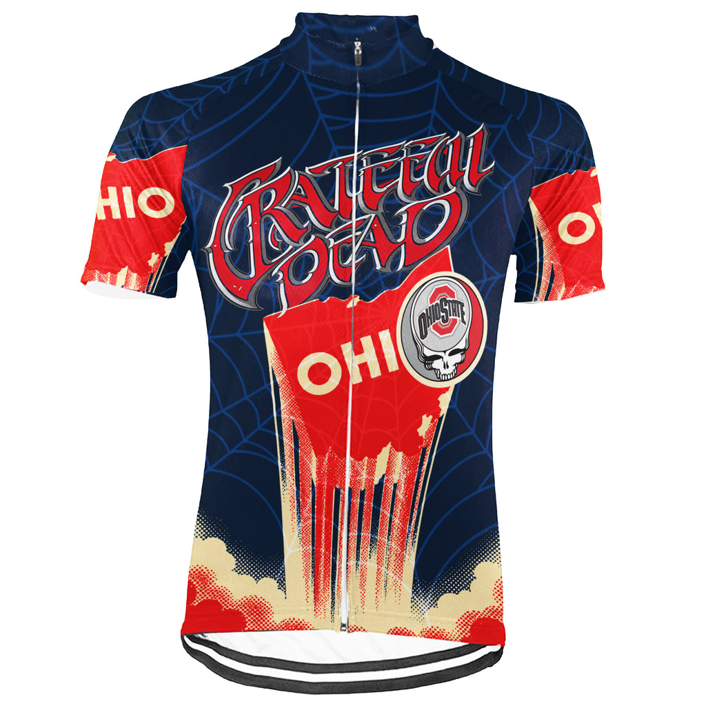 Customized Ohio Grateful Dead Fan Short Sleeve Cycling Jersey For Men And Women
