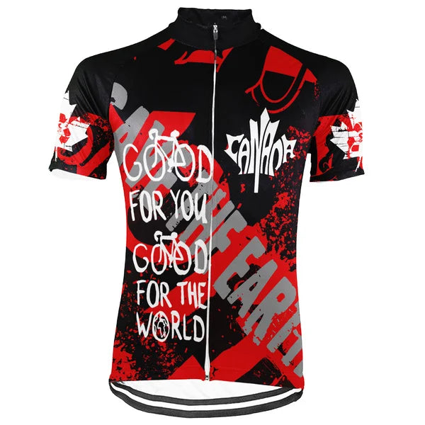 Collection 2 - Customized Canada Environmental Protection Save The Planet Short Sleeve Cycling Jersey For Men And Women