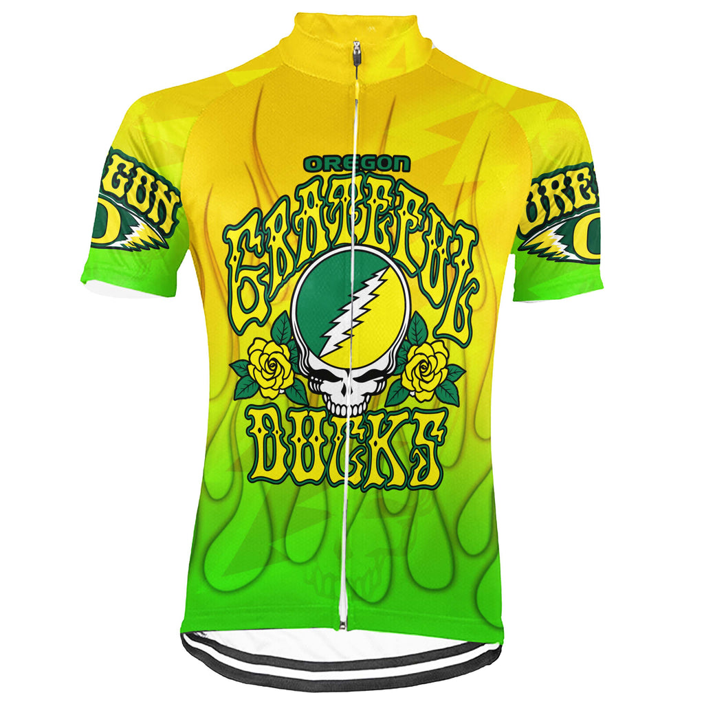 Customized Oregon Grateful Dead Fan Short Sleeve Cycling Jersey For Men And Women