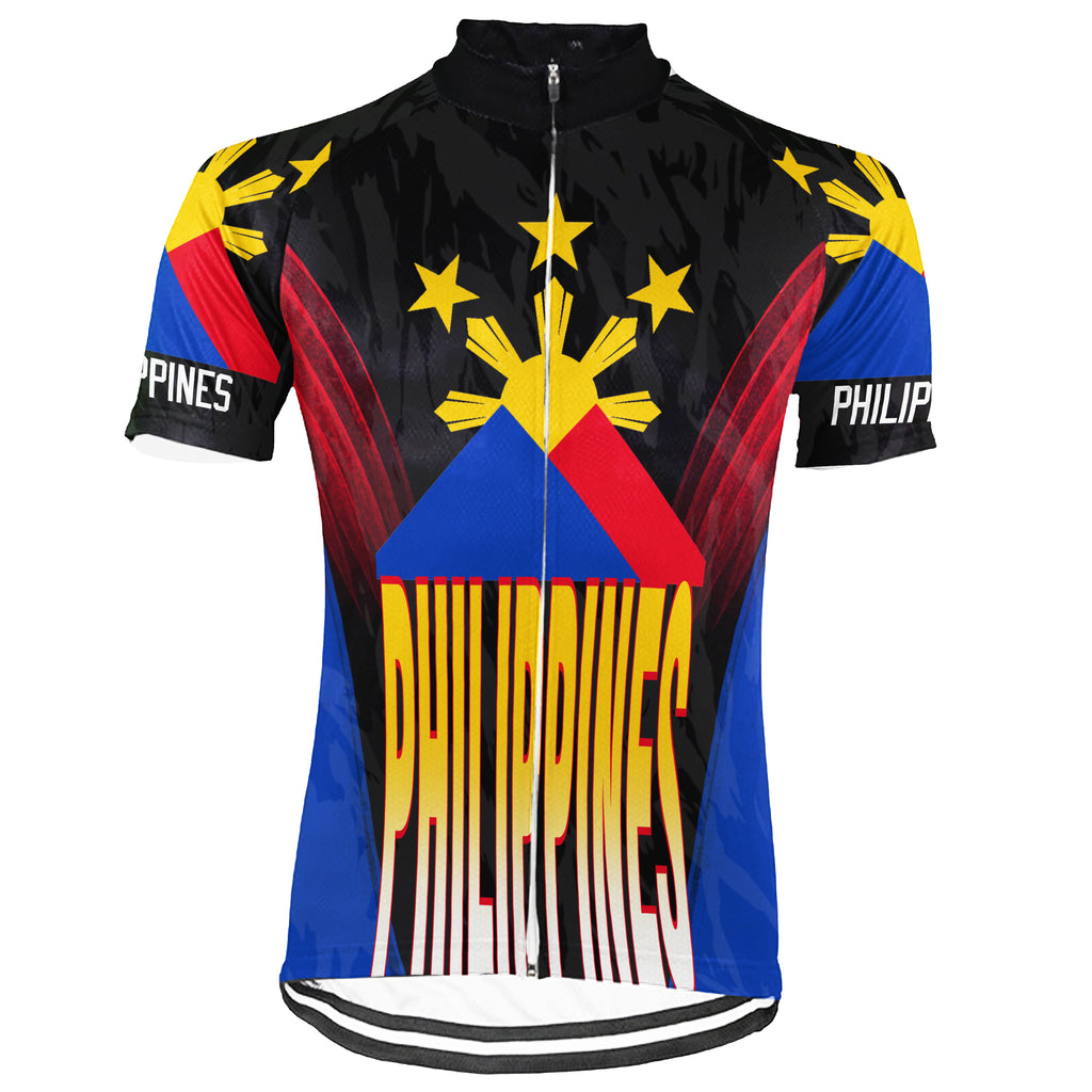 Customized Philippines Short Sleeve Cycling Jersey For Men and Women