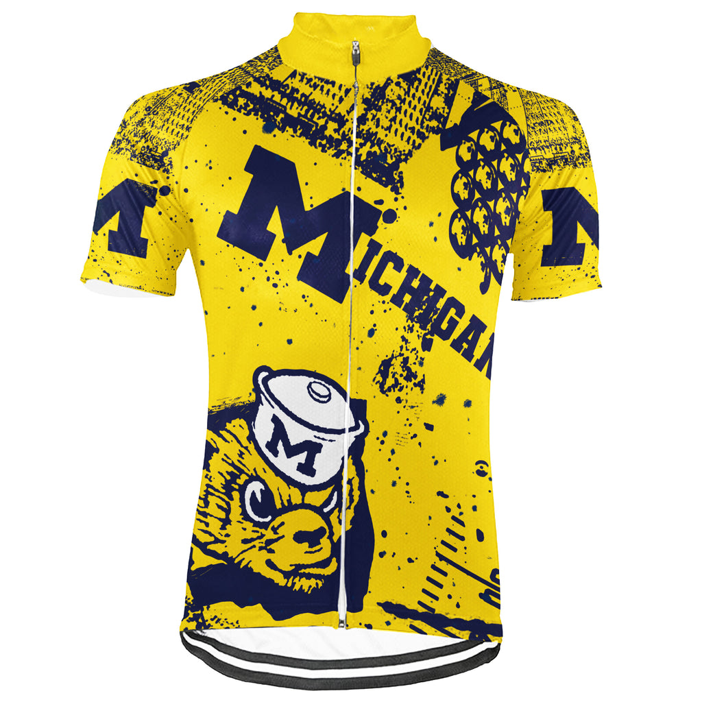 Colection 2- Customized University of Michigan Short Sleeve Cycling Jersey For Men And Women
