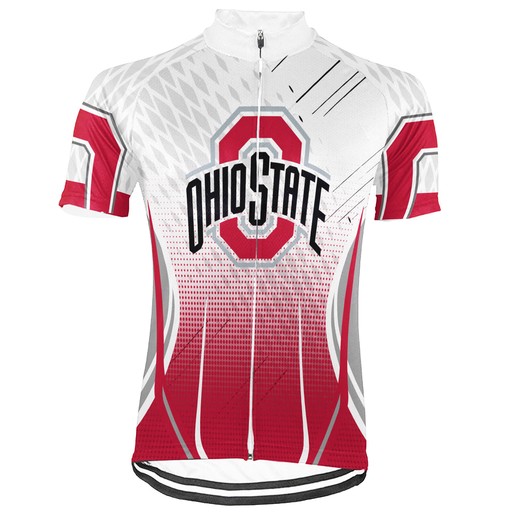Customized Ohio State Buckeyes Short Sleeve Cycling Jersey for Men and Women