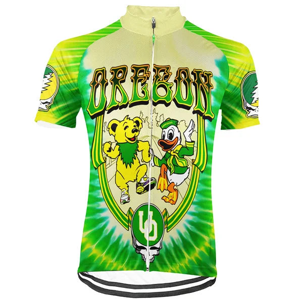 Customized Christmas Oregon Grateful Dead Fan Short Sleeve Cycling Jersey For Men