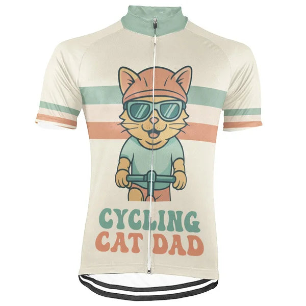 Customized Cat Perfect Ride Cycling Cat Dad Cycling Jersey For Men