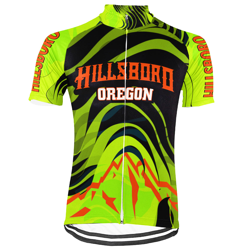 Customized Hillsboro - Oregon Short Sleeve Cycling Jersey For Men And Women