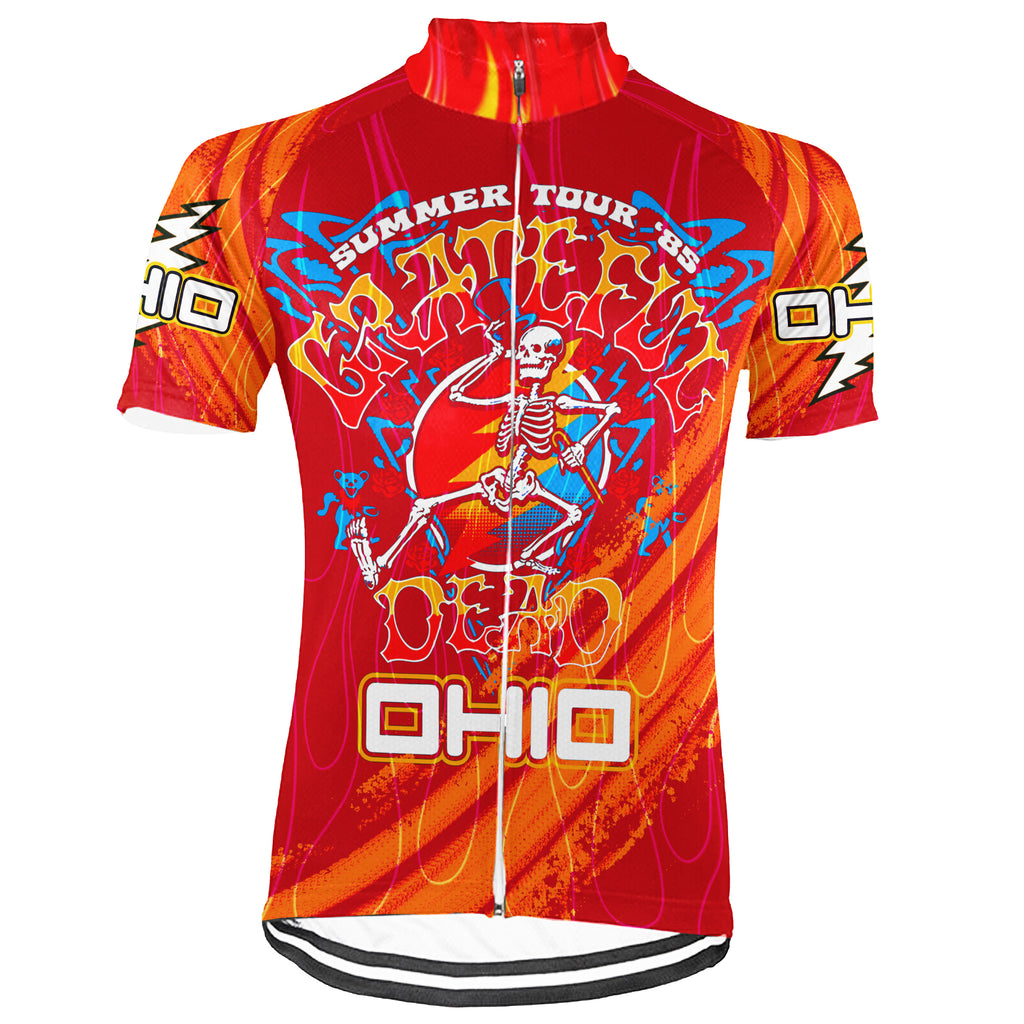 Customized Ohio Grateful Dead Fan Short Sleeve Cycling Jersey For Men And Women