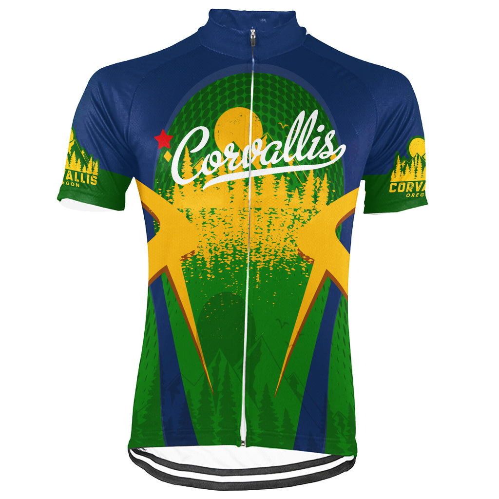Customized Corvallis - Oregon Short Sleeve Cycling Jersey For Men And Women