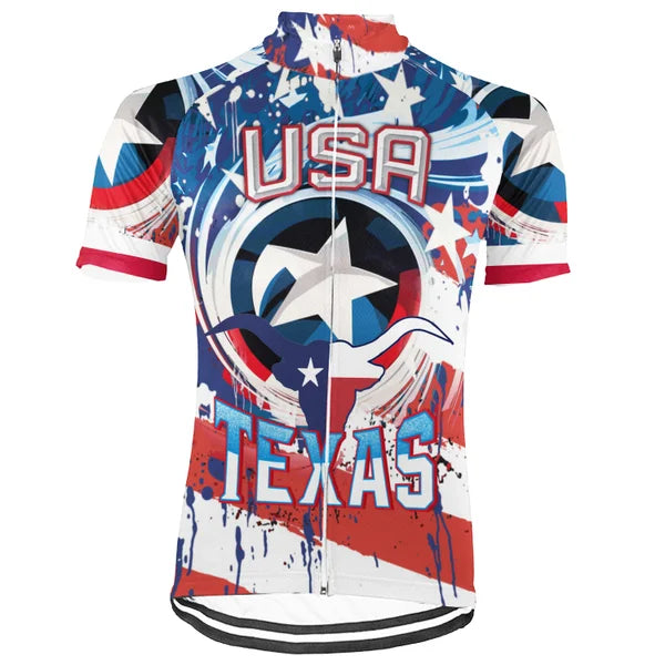 Customized Texas-America 250th Anniversary Short Sleeve Cycling Jersey For Men And Women