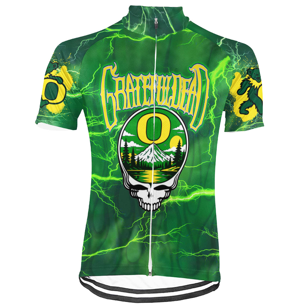 Customized Oregon Grateful Dead Fan Short Sleeve Cycling Jersey For Men And Women