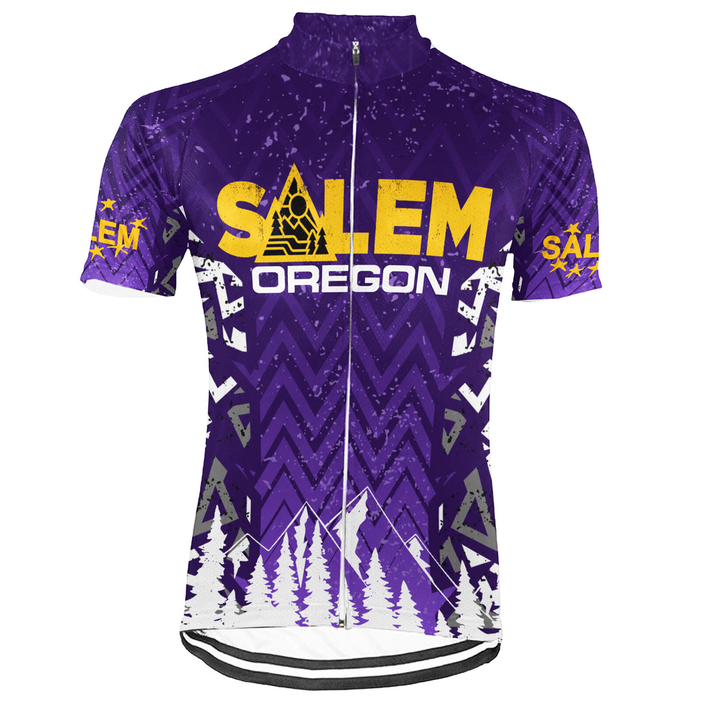 Customized Salem - Oregon Short Sleeve Cycling Jersey For Men And Women