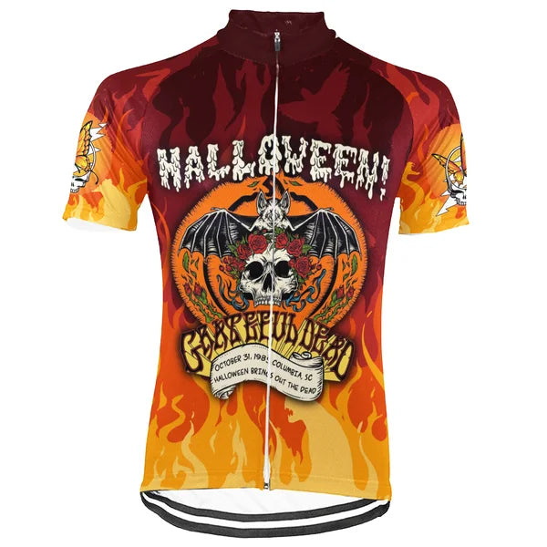 Customized Halloween Grateful Dead Fan Short Sleeve Cycling Jersey For Men And Women