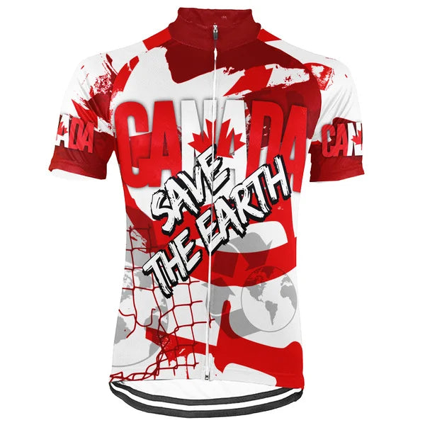 Collection 2 - Customized Canada Environmental Protection Save The Planet Short Sleeve Cycling Jersey For Men And Women
