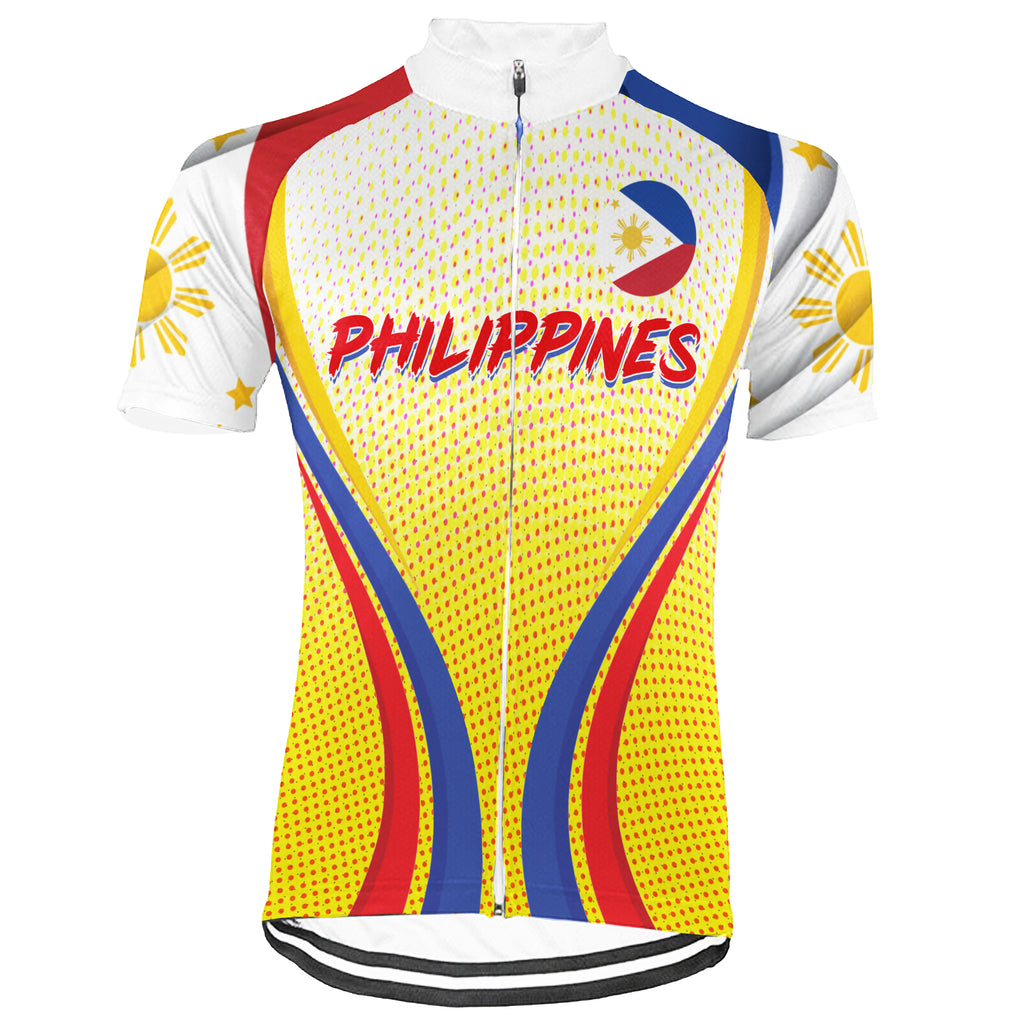 Customized Philippines Short Sleeve Cycling Jersey For Men and Women