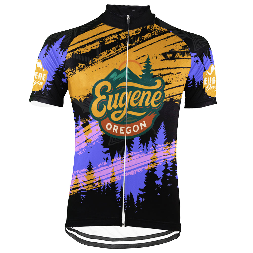 Customized Eugene - Oregon Short Sleeve Cycling Jersey For Men And Women