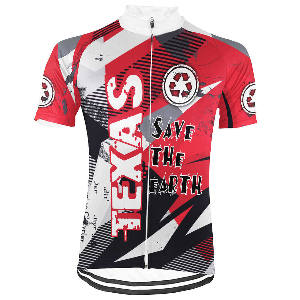 Colection 3 - Customized Texas Environmental Protection Save The Planet Short Sleeve Cycling Jersey For Men And Women