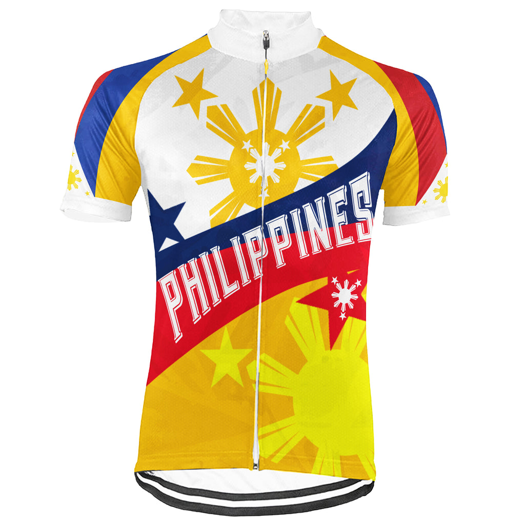 Customized Philippines Short Sleeve Cycling Jersey For Men and Women