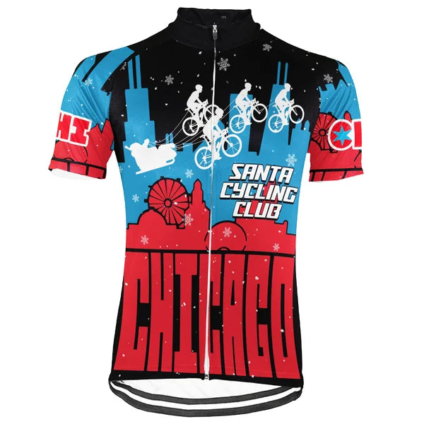 Customized Chicago Short Sleeve Cycling Jersey For Men And Women
