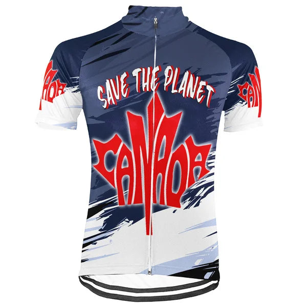 Collection 2 - Customized Canada Environmental Protection Save The Planet Short Sleeve Cycling Jersey For Men And Women