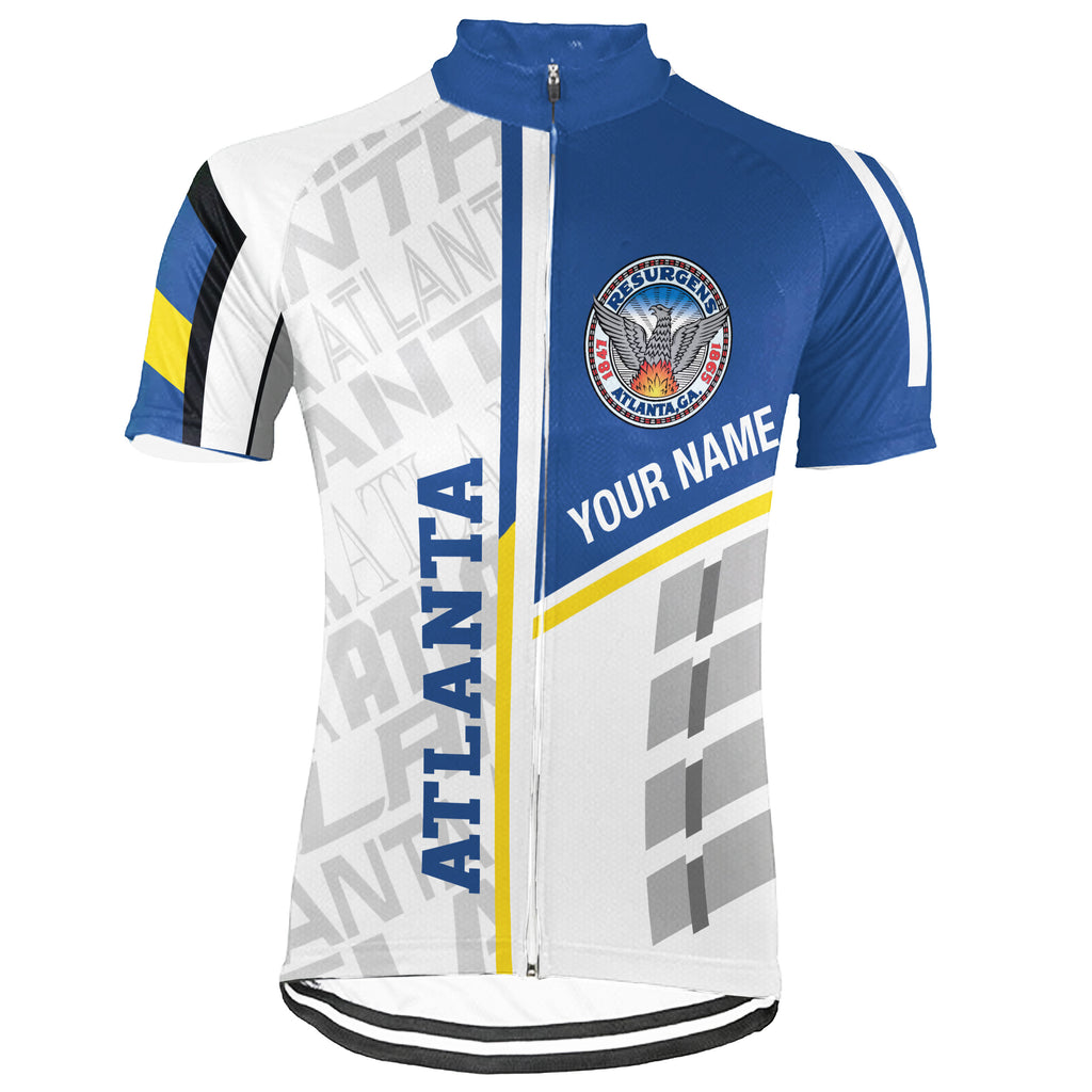 Customized Atlanta Short Sleeve Cycling Jersey for Men