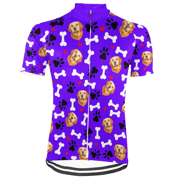 Customized Image Animals Short Sleeve Cycling Jersey For Men and Women