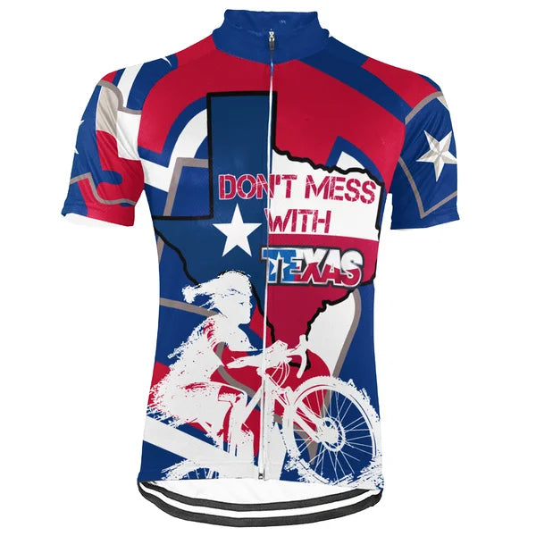 Customized Texas Short Sleeve Cycling Jersey For Men And Women