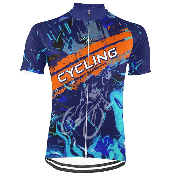 Customized Color Fusion Short Sleeve Cycling Jersey For Men and Women
