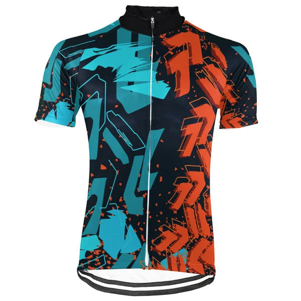 Customized Color Fusion Short Sleeve Cycling Jersey For Men and Women