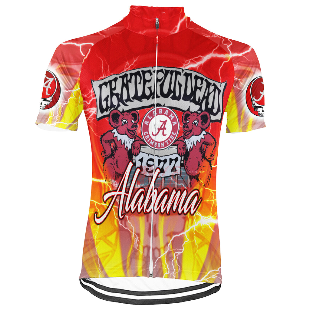 Customized Alabama Grateful Dead Fan Short Sleeve Cycling Jersey For Men And Women