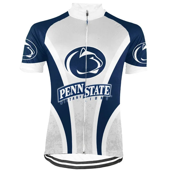 Customized Penn State Nittany Lions Short Sleeve Cycling Jersey for Men