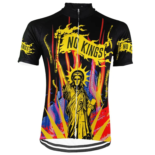 Customized No Kings Short Sleeve Cycling Jersey For Men And Women