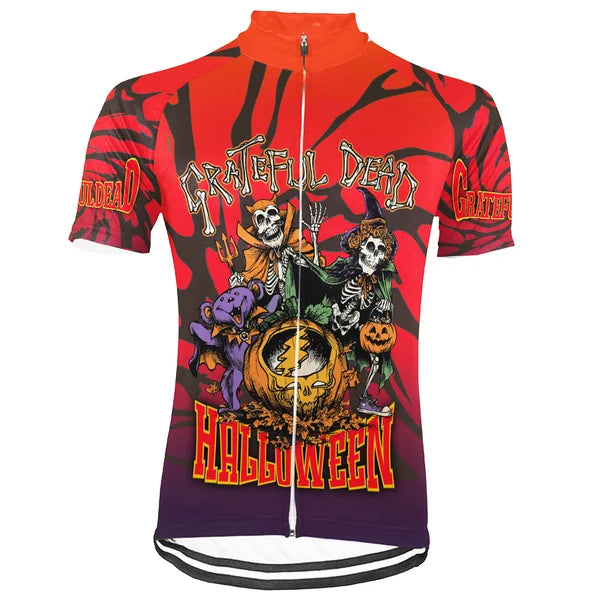 Customized Halloween Grateful Dead Fan Short Sleeve Cycling Jersey For Men And Women