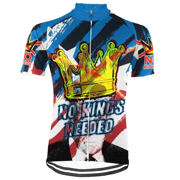 Customized No Kings Short Sleeve Cycling Jersey For Men And Women