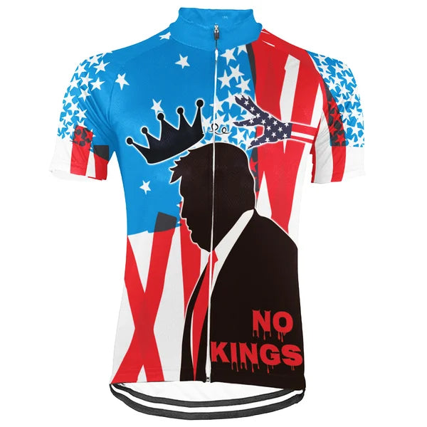Customized No Kings Short Sleeve Cycling Jersey For Men And Women
