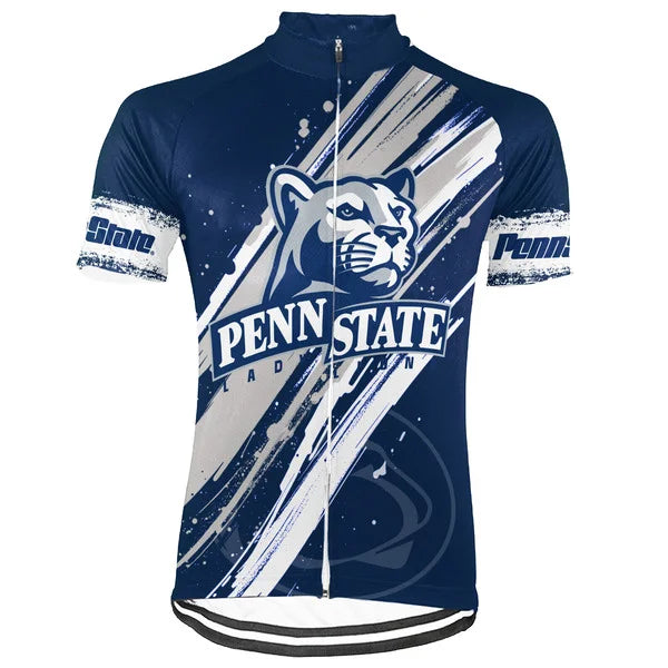 Customized Penn State Nittany Lions Short Sleeve Cycling Jersey for Men