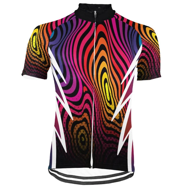 Customized Color Fusion Short Sleeve Cycling Jersey For Men and Women