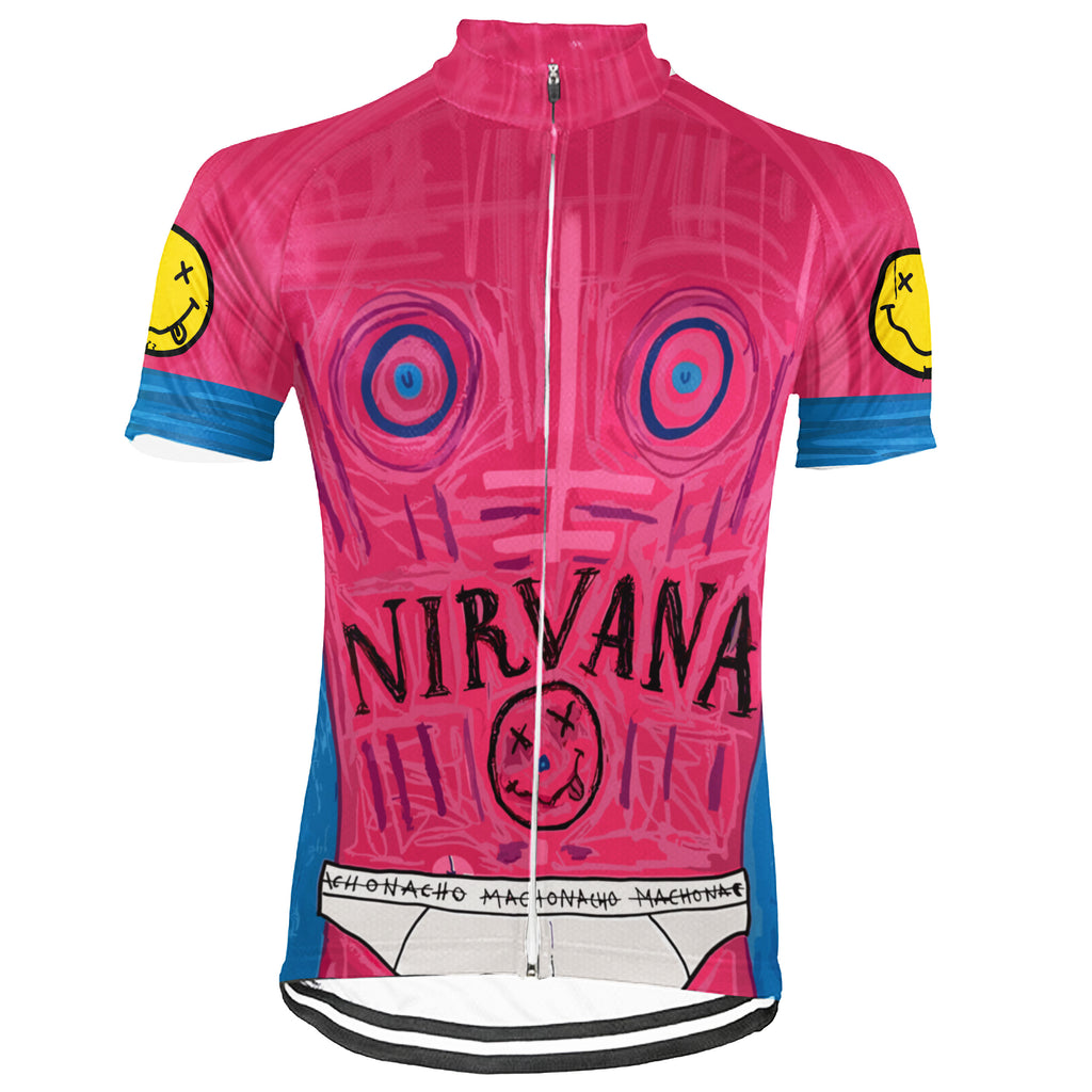 Customized Nirvana Fan Short Sleeve Cycling Jersey For Men and Women