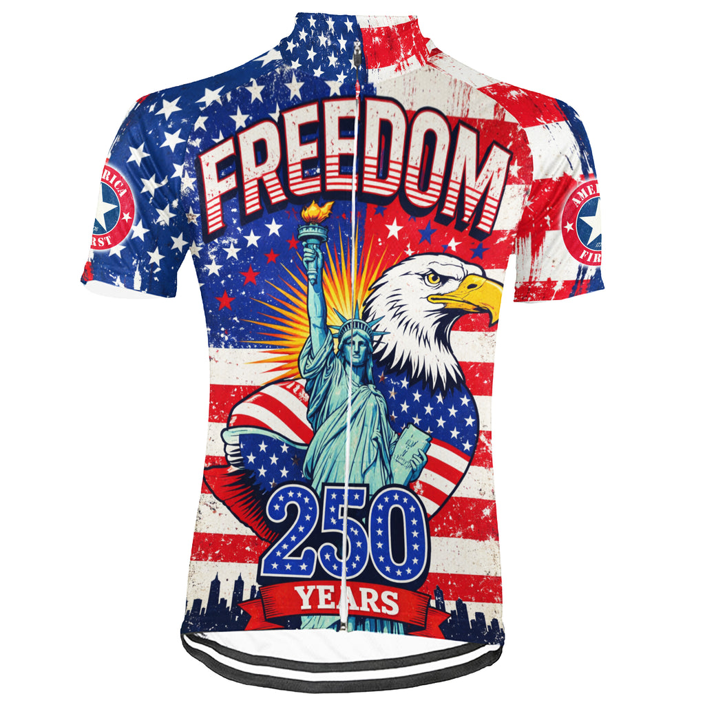 Customized New York-America 250th Anniversary Short Sleeve Cycling Jersey For Men And Women