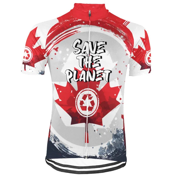 Collection 1 - Customized Canada Environmental Protection Save The Planet Short Sleeve Cycling Jersey For Men And Women