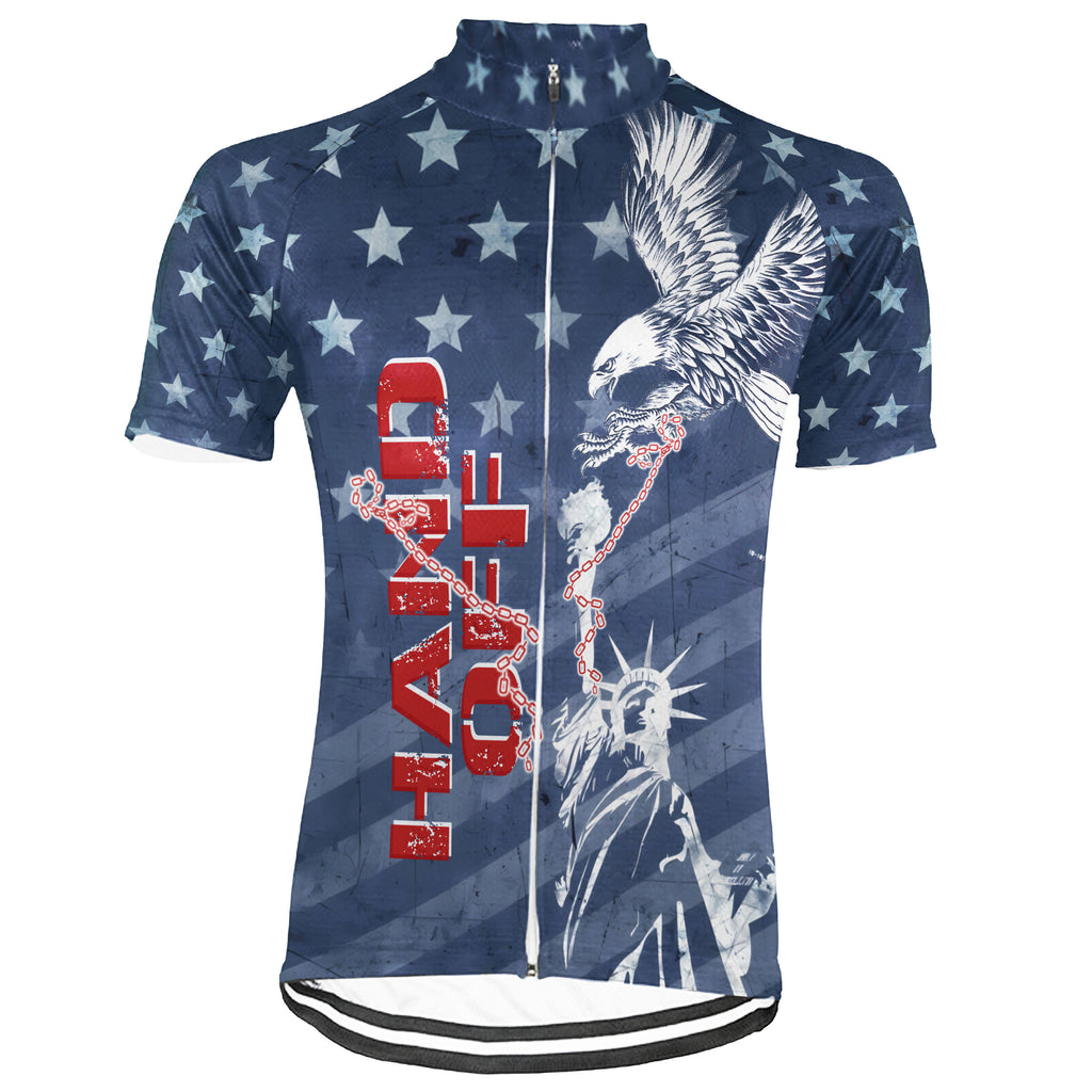HANDS OFF! MY SOCIAL SECURITY Short Sleeve Cycling Jersey For Men And Women