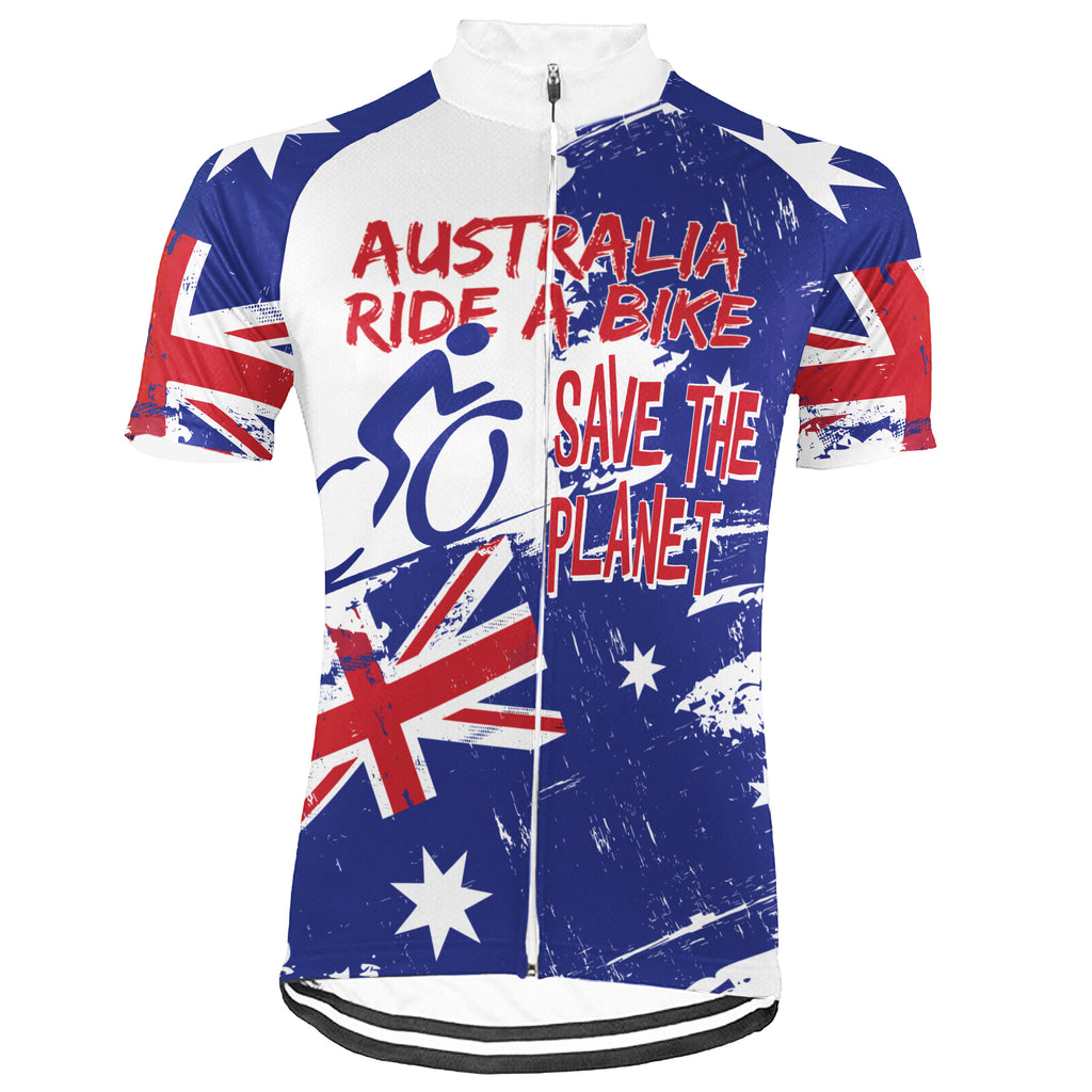 Colection 1 - Customized Australia Environmental Protection Save The Planet Short Sleeve Cycling Jersey For Men And Women