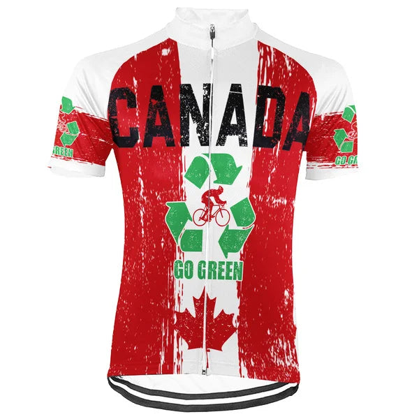 Collection 1 - Customized Canada Environmental Protection Save The Planet Short Sleeve Cycling Jersey For Men And Women