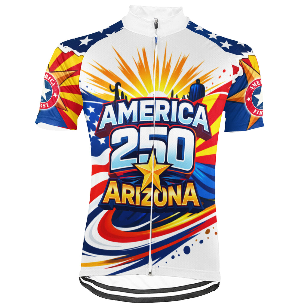 Customized Arizona-America 250th Anniversary Short Sleeve Cycling Jersey For Men And Women