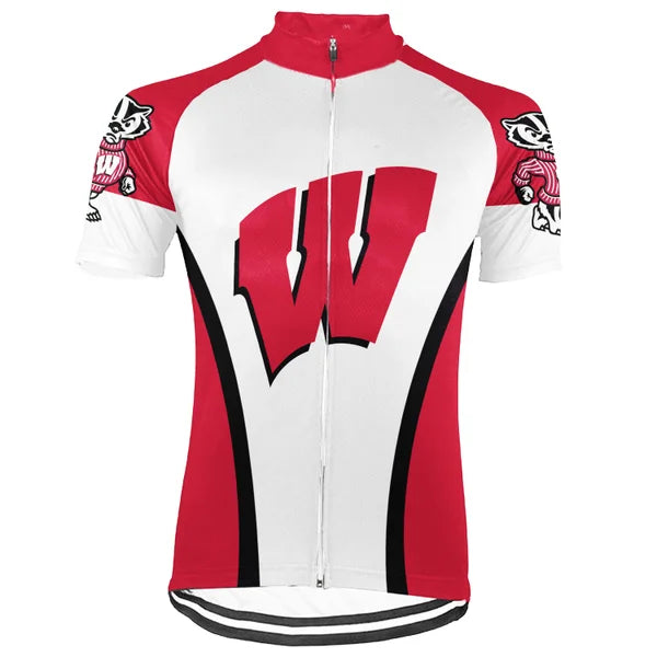 Customized Wisconsin Short Sleeve Cycling Jersey For Men and Women