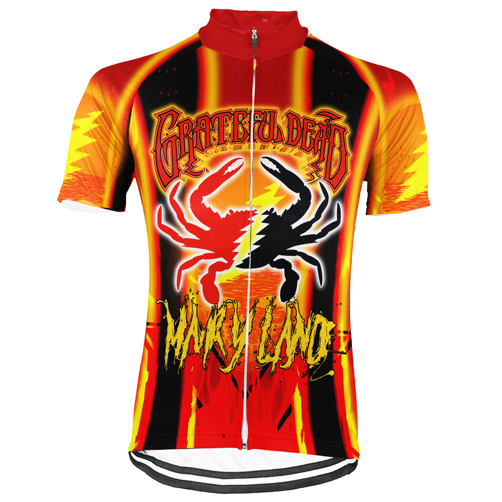 Customized Maryland Grateful Dead Fan Short Sleeve Cycling Jersey For Men And Women
