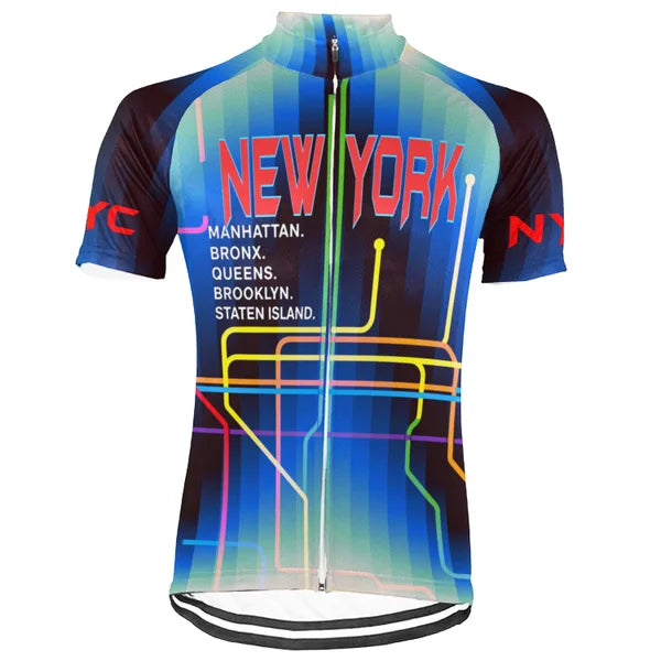 Customized New York City Short Sleeve Cycling Jersey For Men and Women