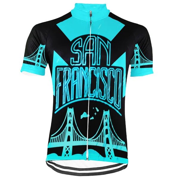 Customized San Francisco Short Sleeve Cycling Jersey For Men and Women