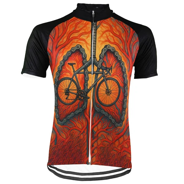 Customized Ride to Breathe Short Sleeve Cycling Jersey For Men And Women
