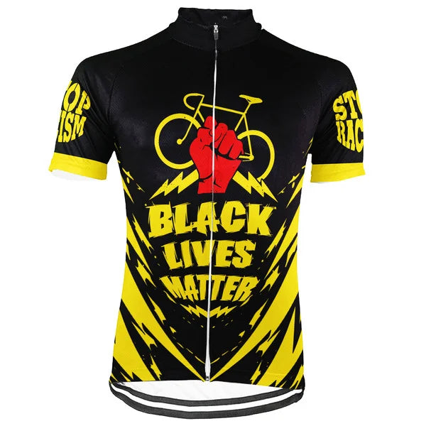 Customized Black Lives Matter Collection 2 Short Sleeve Cycling Jersey for Men